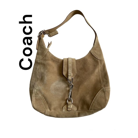 Coach Handbags - Coach Suede Hobo Bag